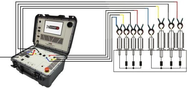TWA500三相變壓器有載分接開關(guān)測試儀接線圖
